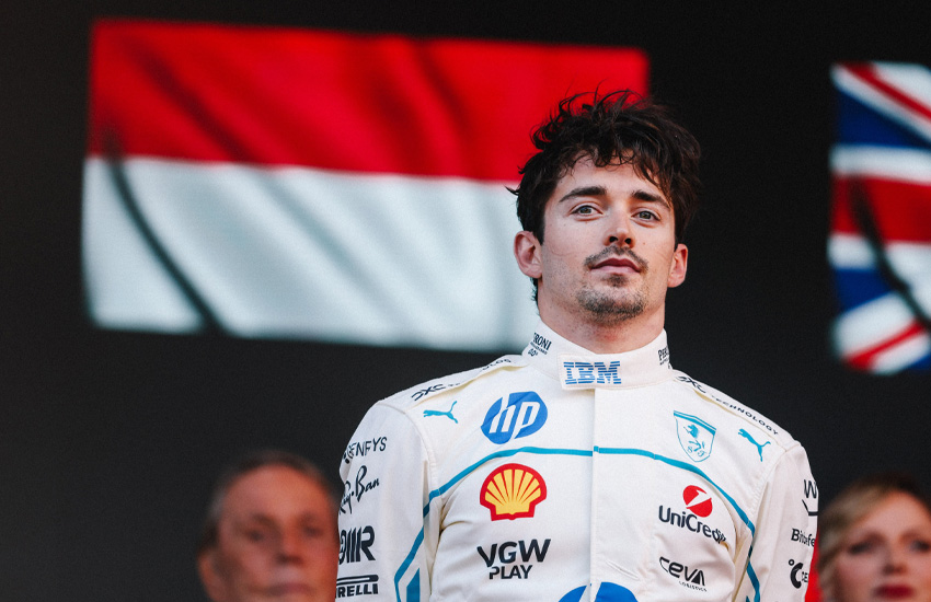 Charles Leclerc podio GP de Mónaco