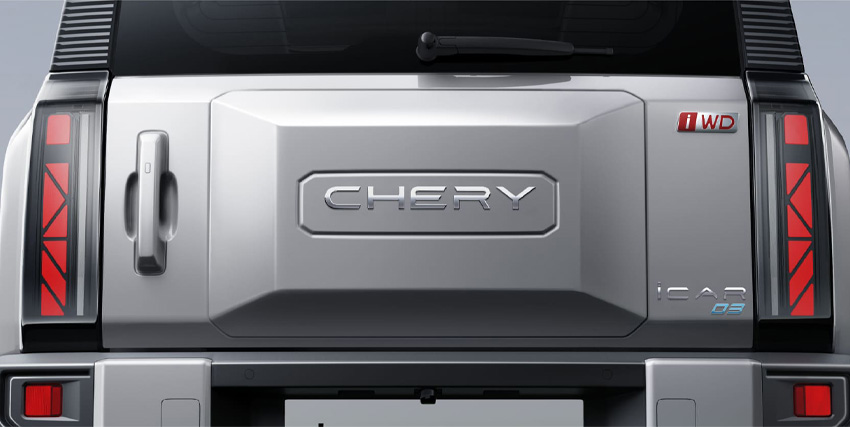 detalle trasero Chery iCar 03